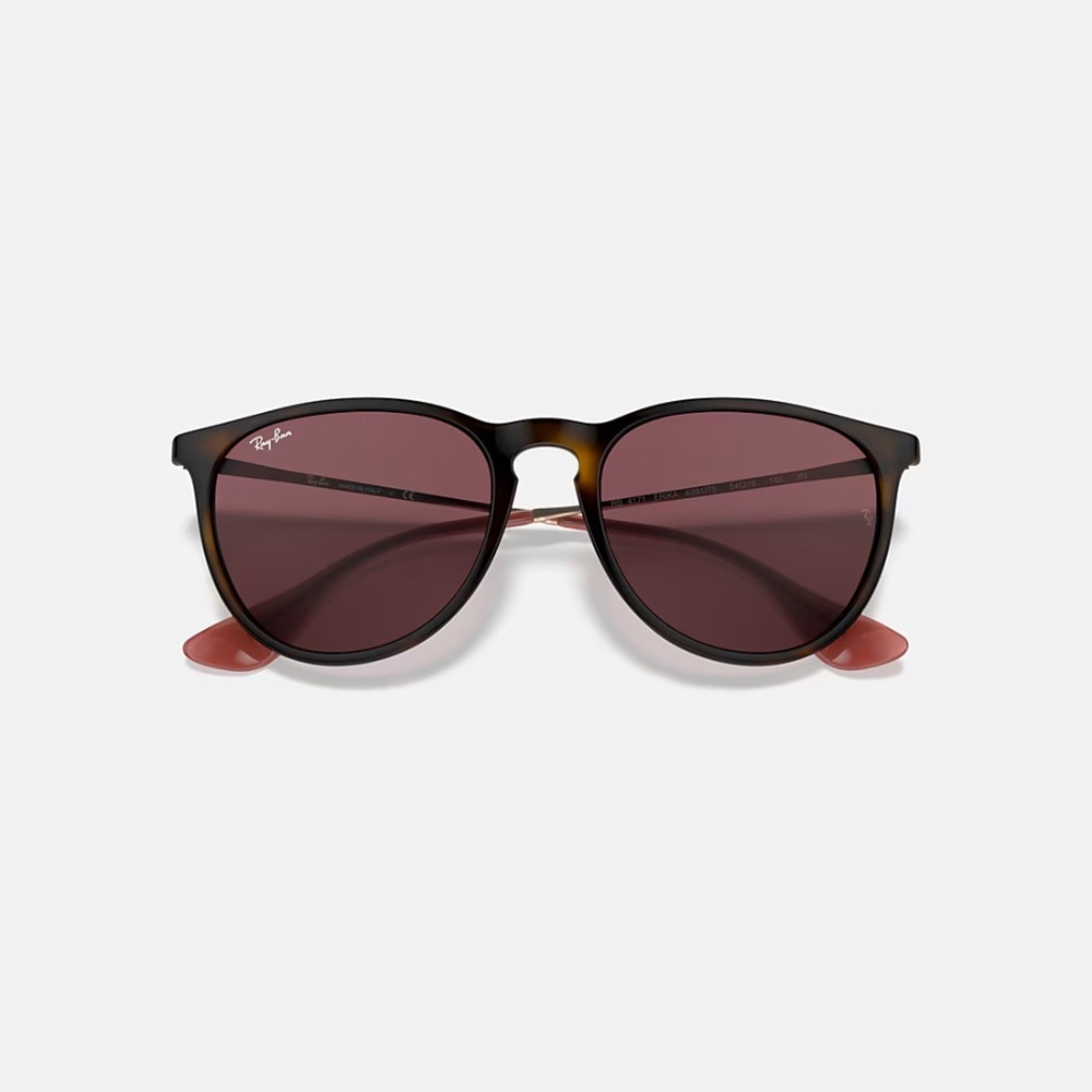 Ray-Ban Sunglasses - Erika (RB4171) - Havana (Dark Violet Lenses) - Picture 2 of 12